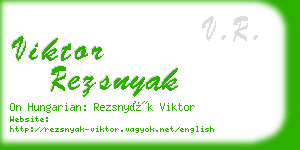viktor rezsnyak business card